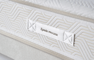 matelas Épéda orphéon 27 cm, 650 ressorts ensachés multi air + 2 cm de latex naturel (face hiver) par Épéda