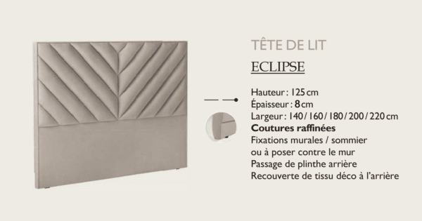 tête de lit dédicace Épéda Éclipse