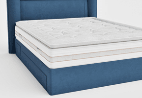 matelas andré renault pélican 30 cm, 1189 ressorts ensachés + 4 cm elastorem soja® + 3 cm firm'r, fabriqué en france