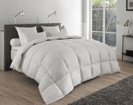 couette drouault méribel ultra light 120 g/m² naturel, en duvet de canard et oie traité anti acariens proneem® fabriquée en france.